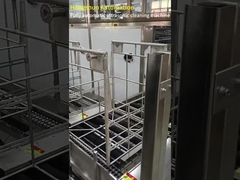 automatic ultrasonic cleaning and drying line for metal parts